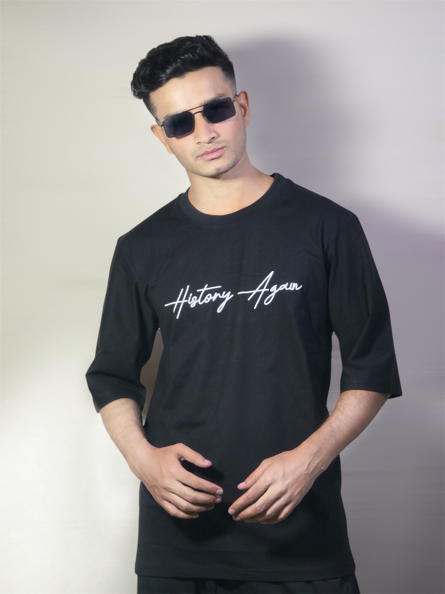 History Again Oversized T-Shirt | Premium 240 GSM Cotton – Streetwear Fit