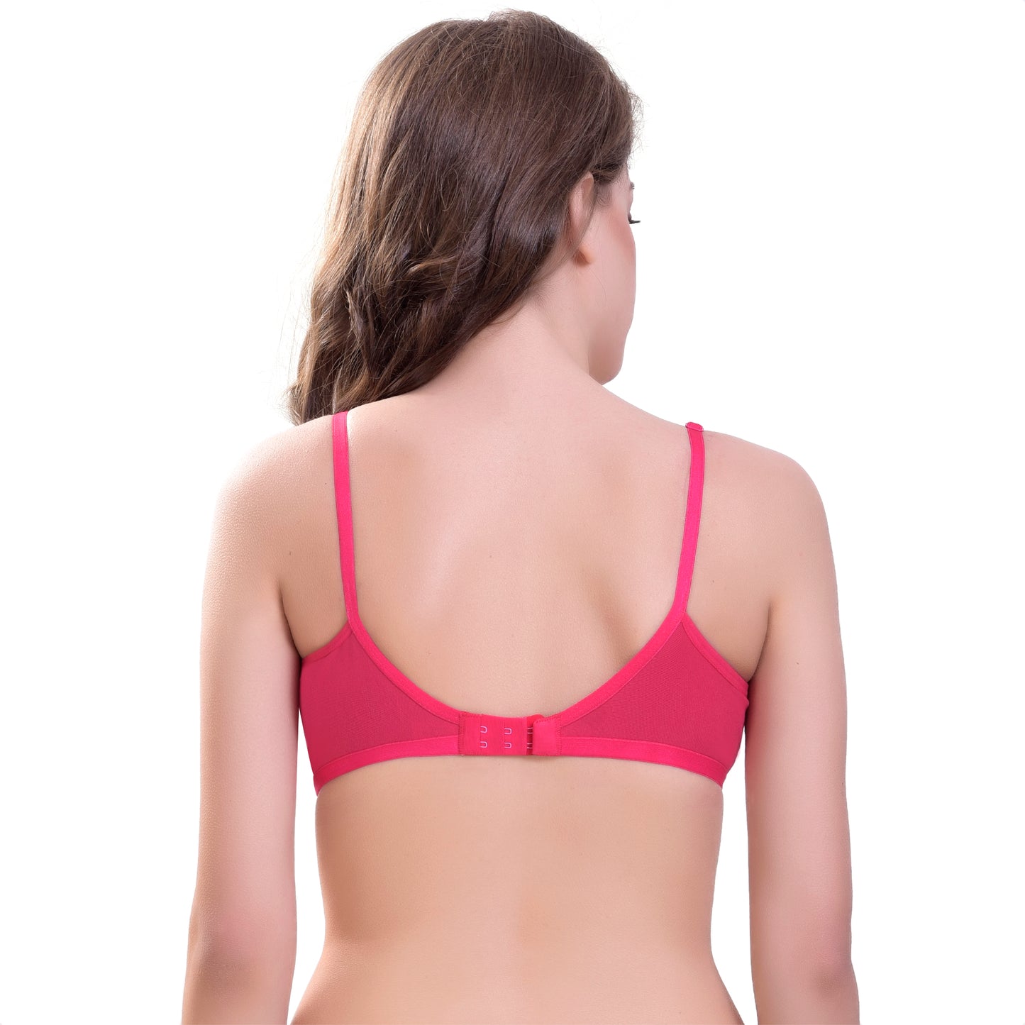Women’s Non-Padded Contrast Bra – Wire-Free Everyday Comfort (Pack of 3)
