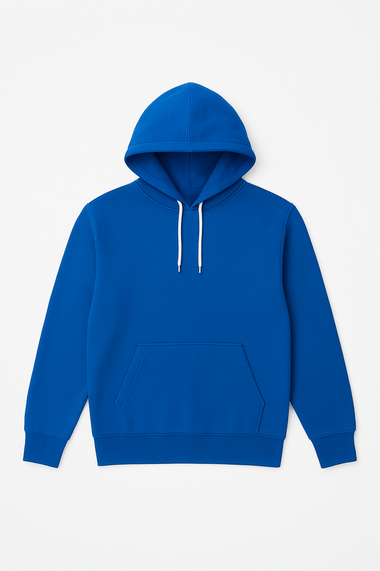 Blue Heavy GSM Hoodie – Premium-Grade Cotton Fleece for Ultimate Warmth