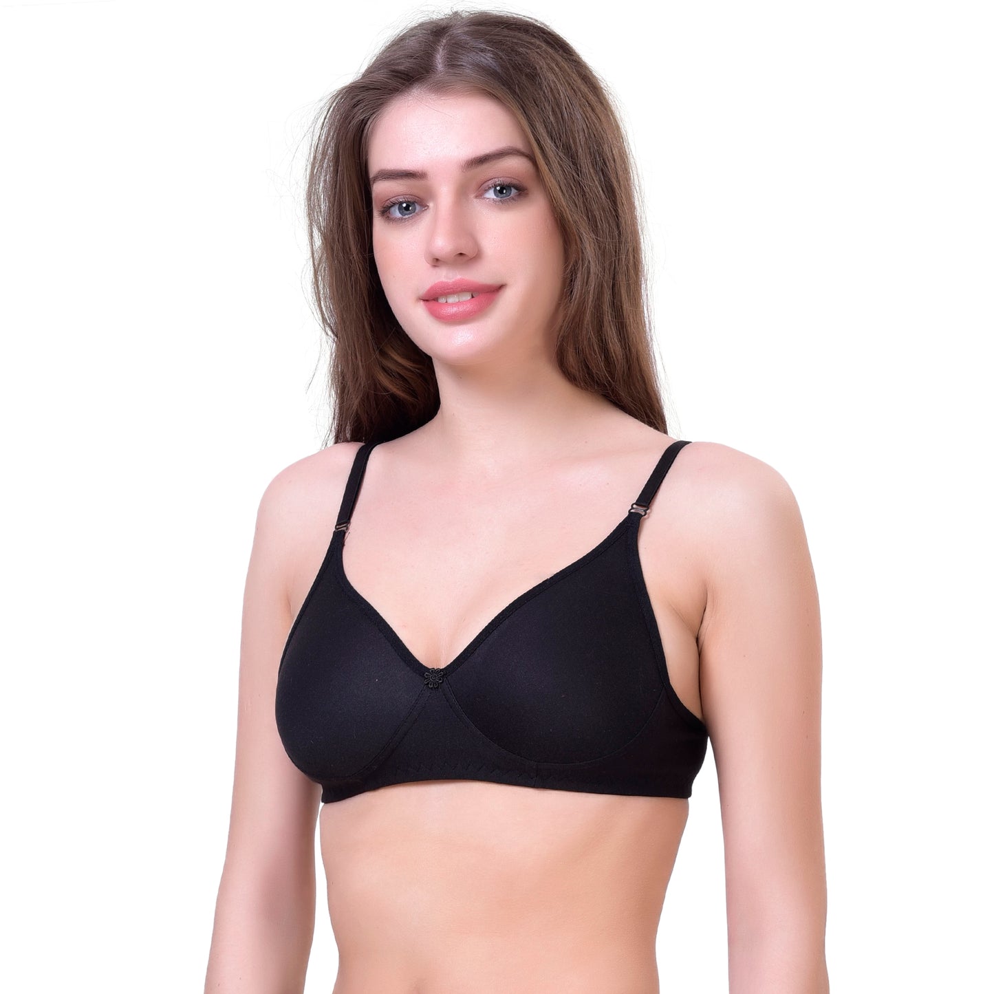 Multicolor Women's Non- Padded, Non-Wire Comfort fabric, Pack of 3 (T-shirt Bra)