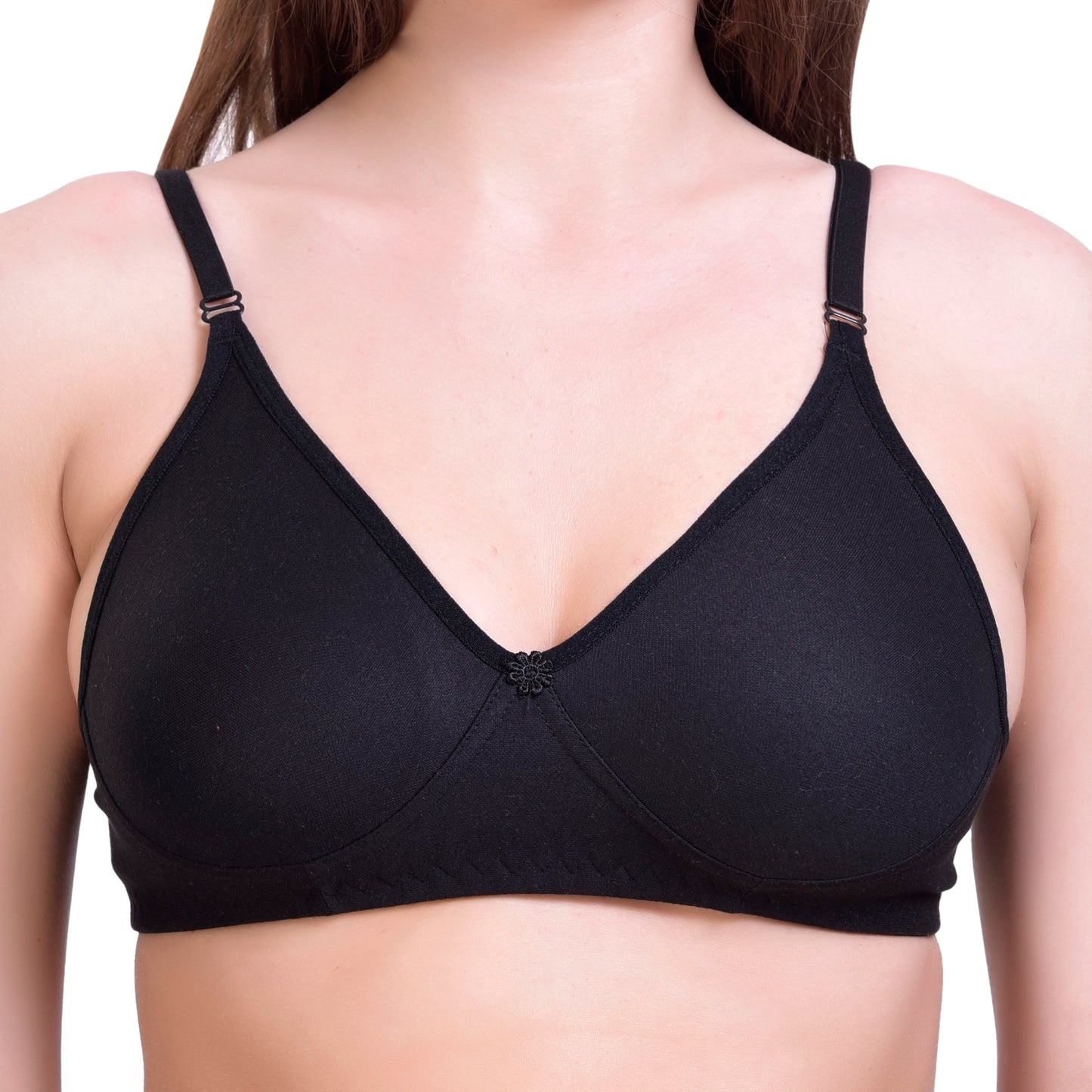 Multicolor Women's Non- Padded, Non-Wire Comfort fabric, Pack of 3 (T-shirt Bra)