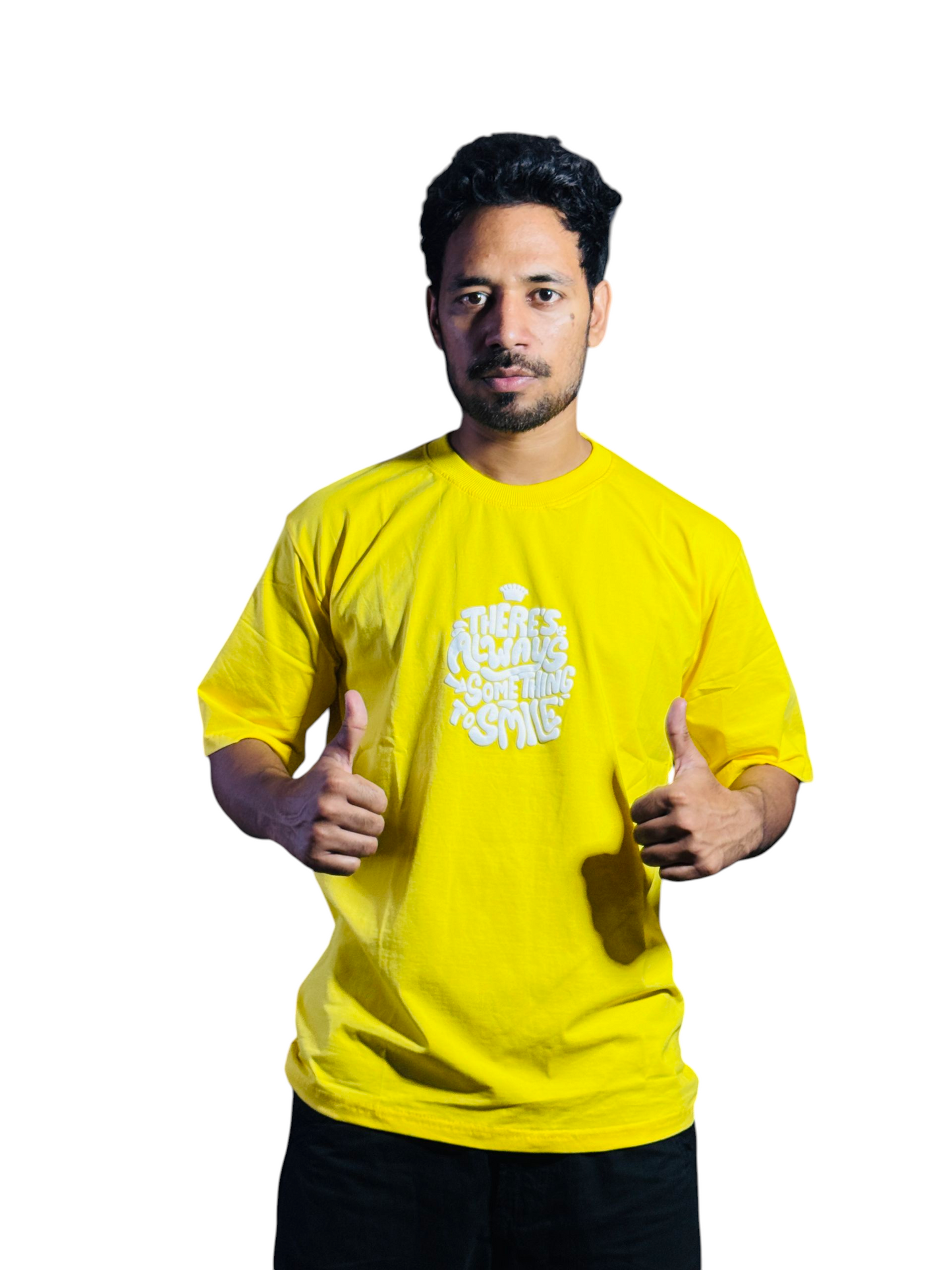 Smile Full front-back print T-shirt