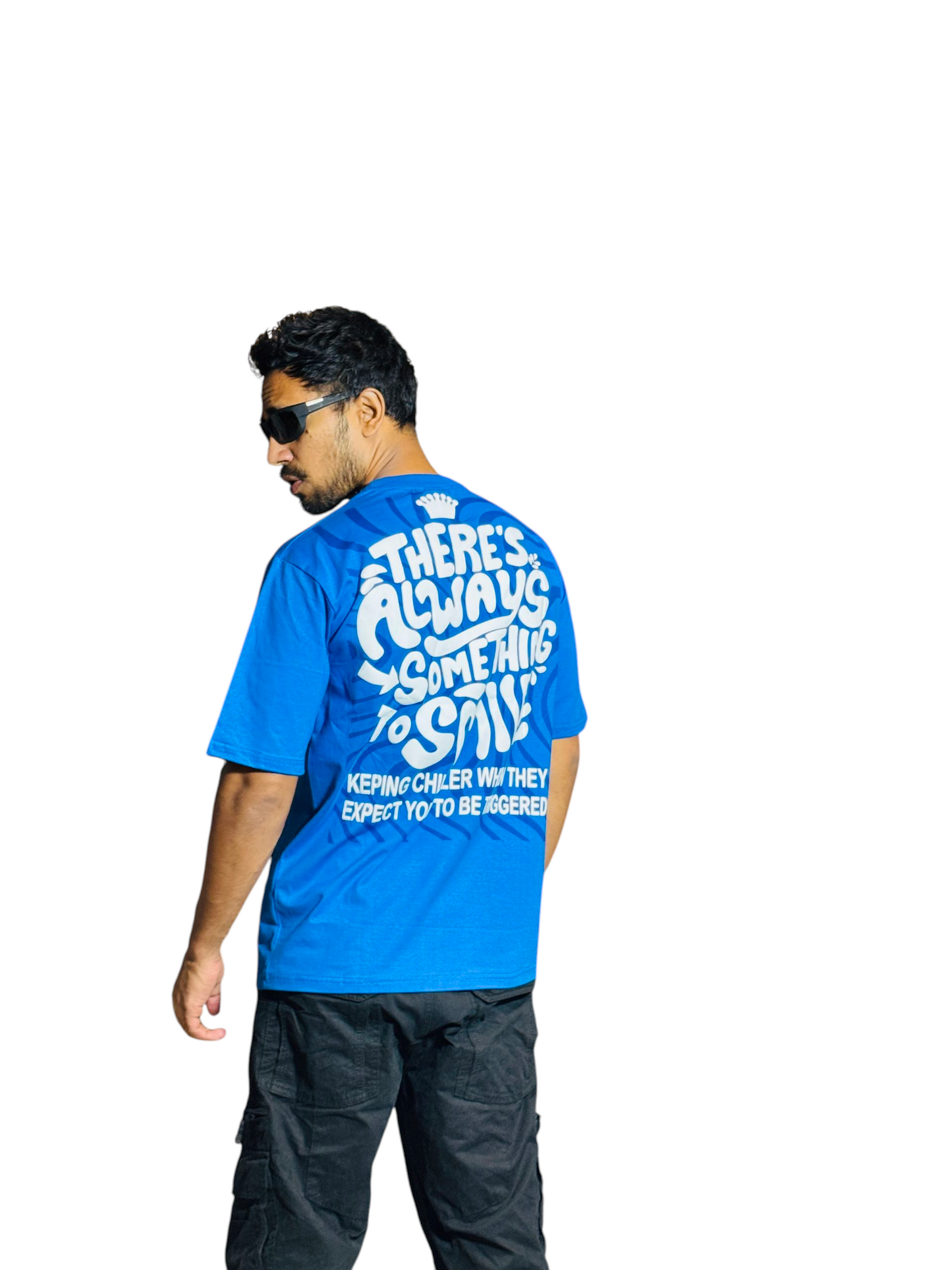 Smile Full front-back print T-shirt