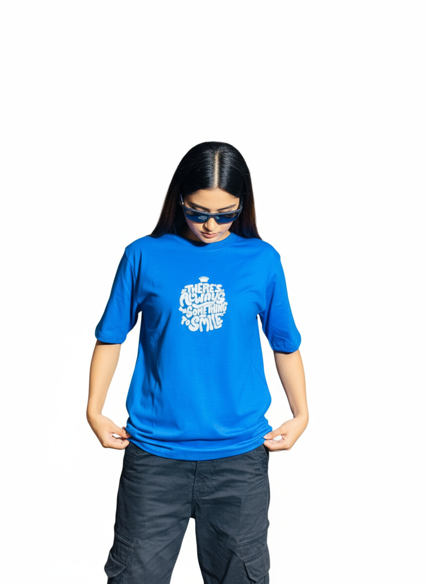 There's Always Something to Smile T-Shirt Women | 240 GSM