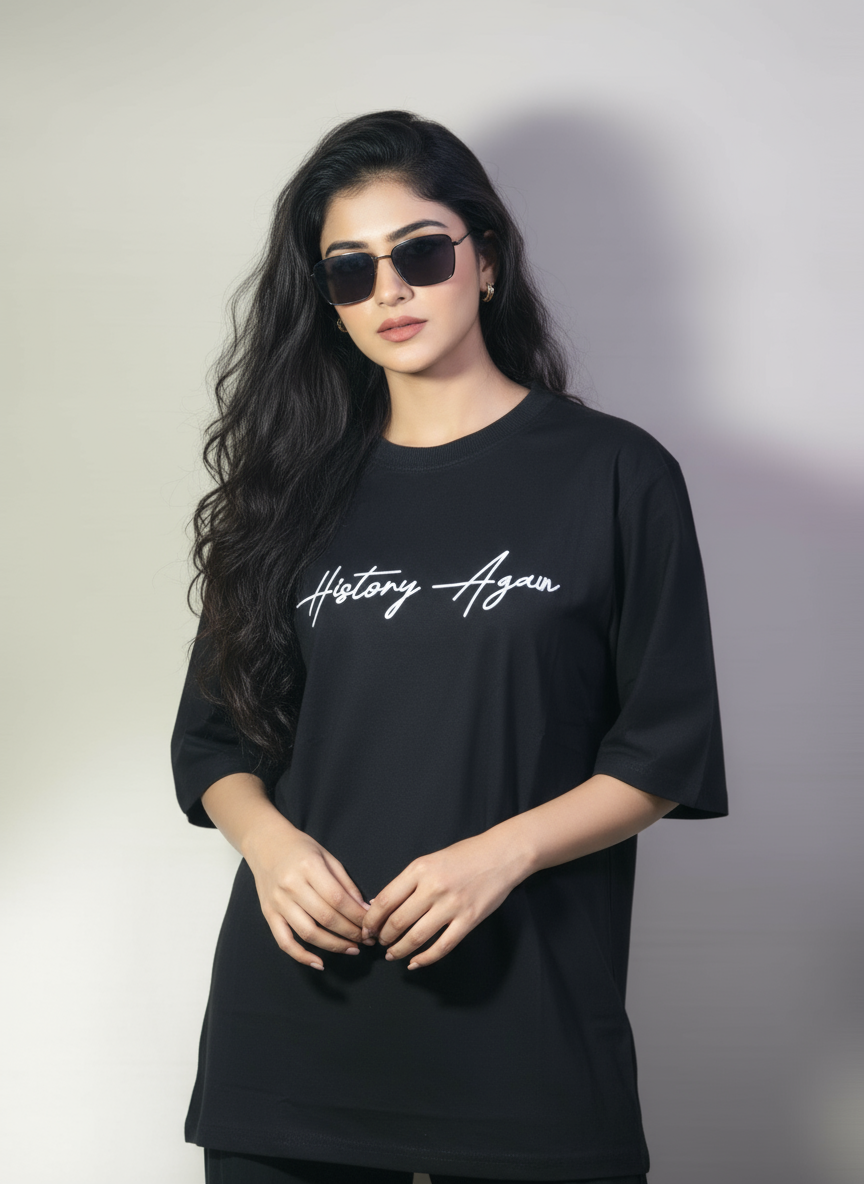 History Again Oversized T-Shirt | Premium 240 GSM Cotton – Streetwear Fit