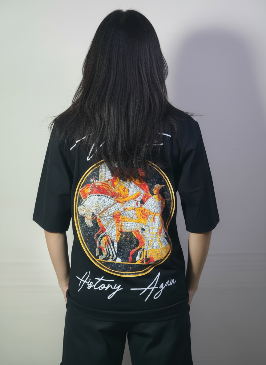 History Again Oversized T-Shirt | Premium 240 GSM Cotton – Streetwear Fit