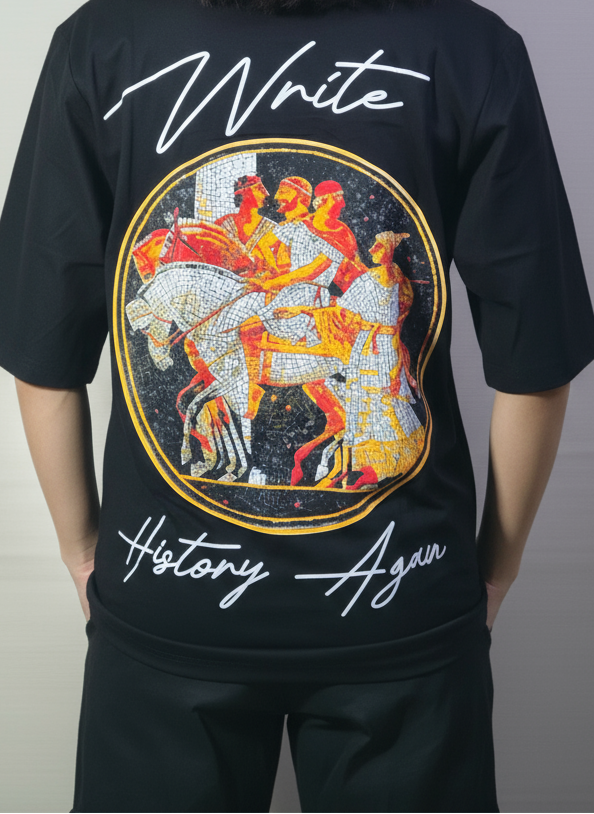 History Again Oversized T-Shirt | Premium 240 GSM Cotton – Streetwear Fit