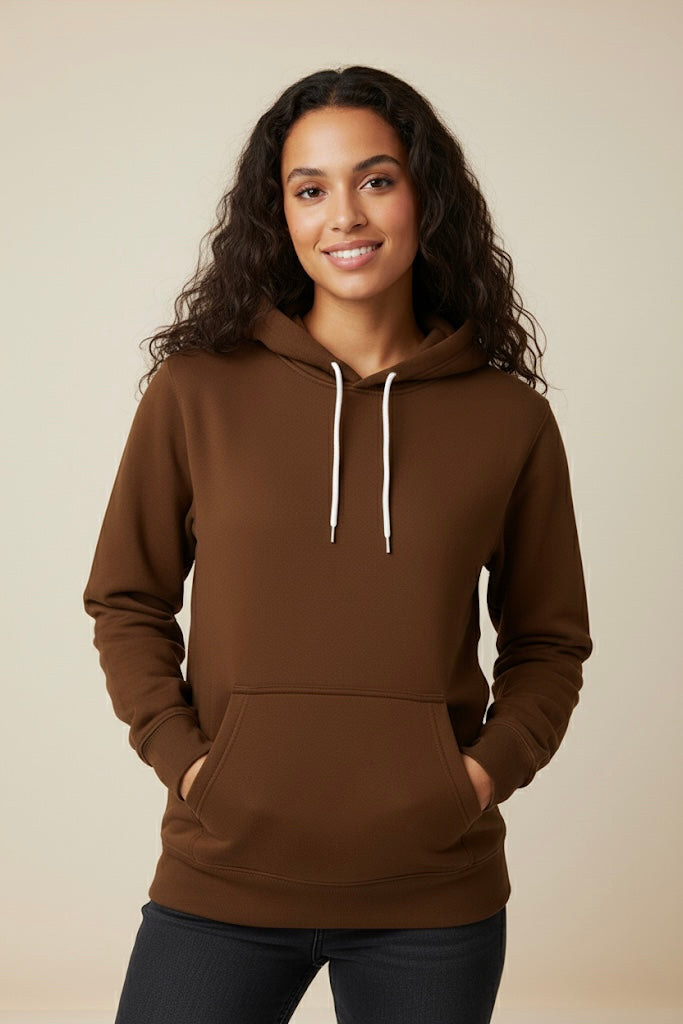 Women premium brown winter hoodie | Heavy GSM | Winter Special