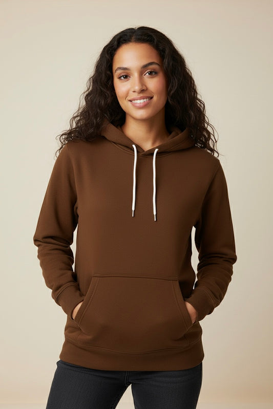 Women premium brown winter hoodie | Heavy GSM | Winter Special