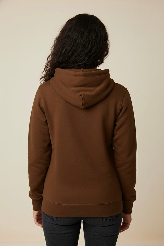 Women premium brown winter hoodie | Heavy GSM | Winter Special