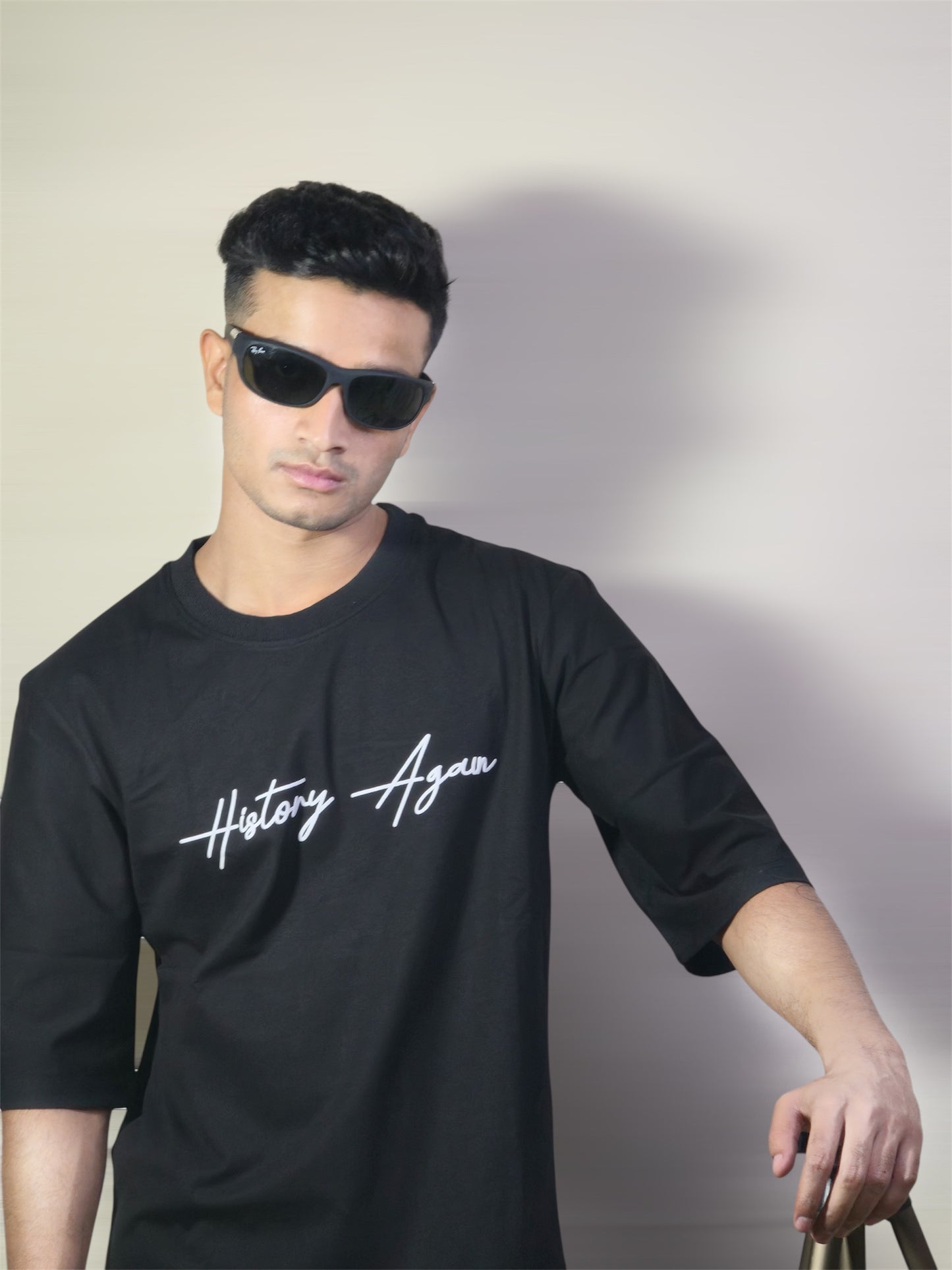 History Again Oversized T-Shirt | Premium 240 GSM Cotton – Streetwear Fit