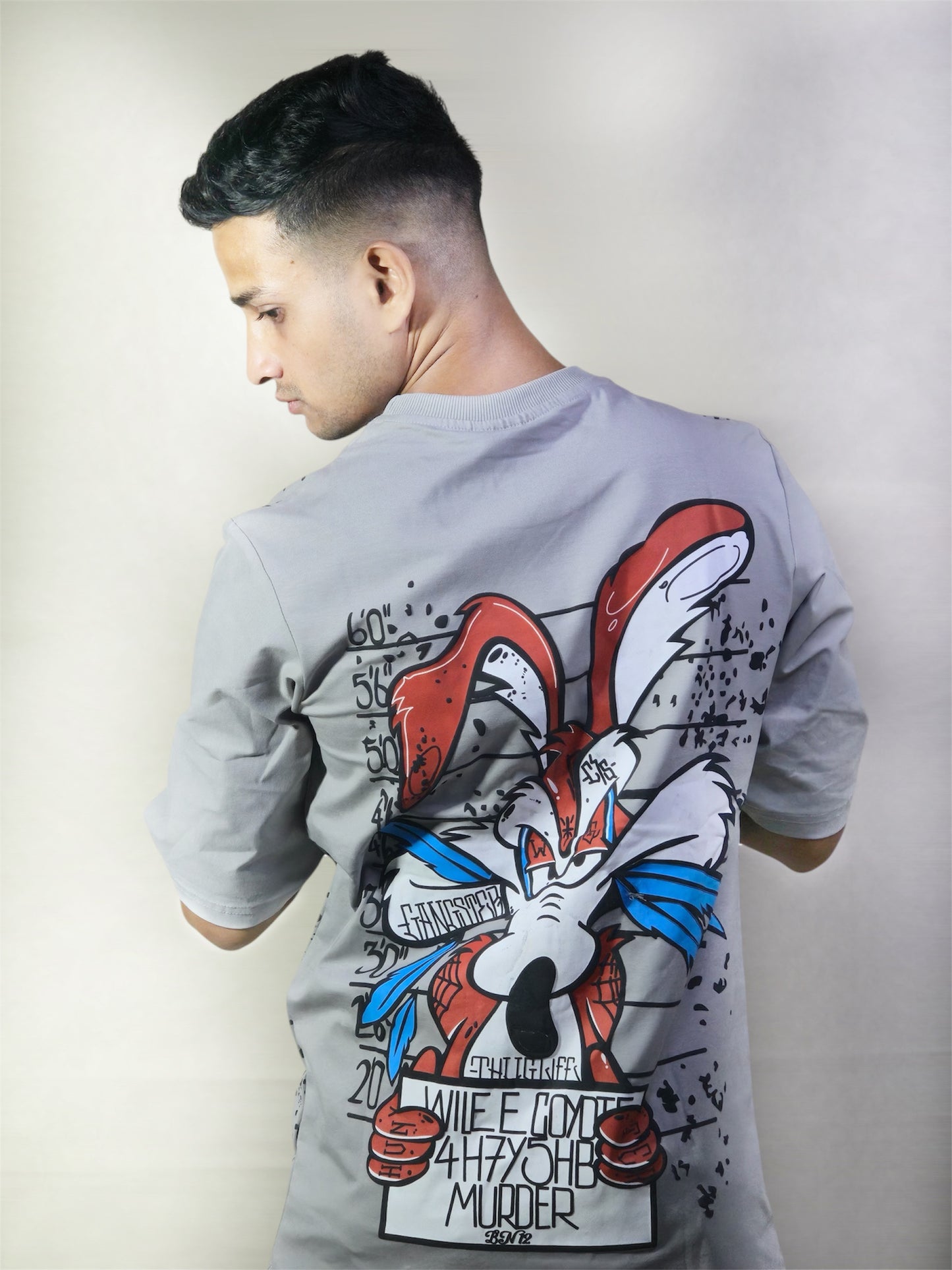 Coyote Catch Up Oversized Cotton T-Shirt (240 GSM) – 2 Colors Varients