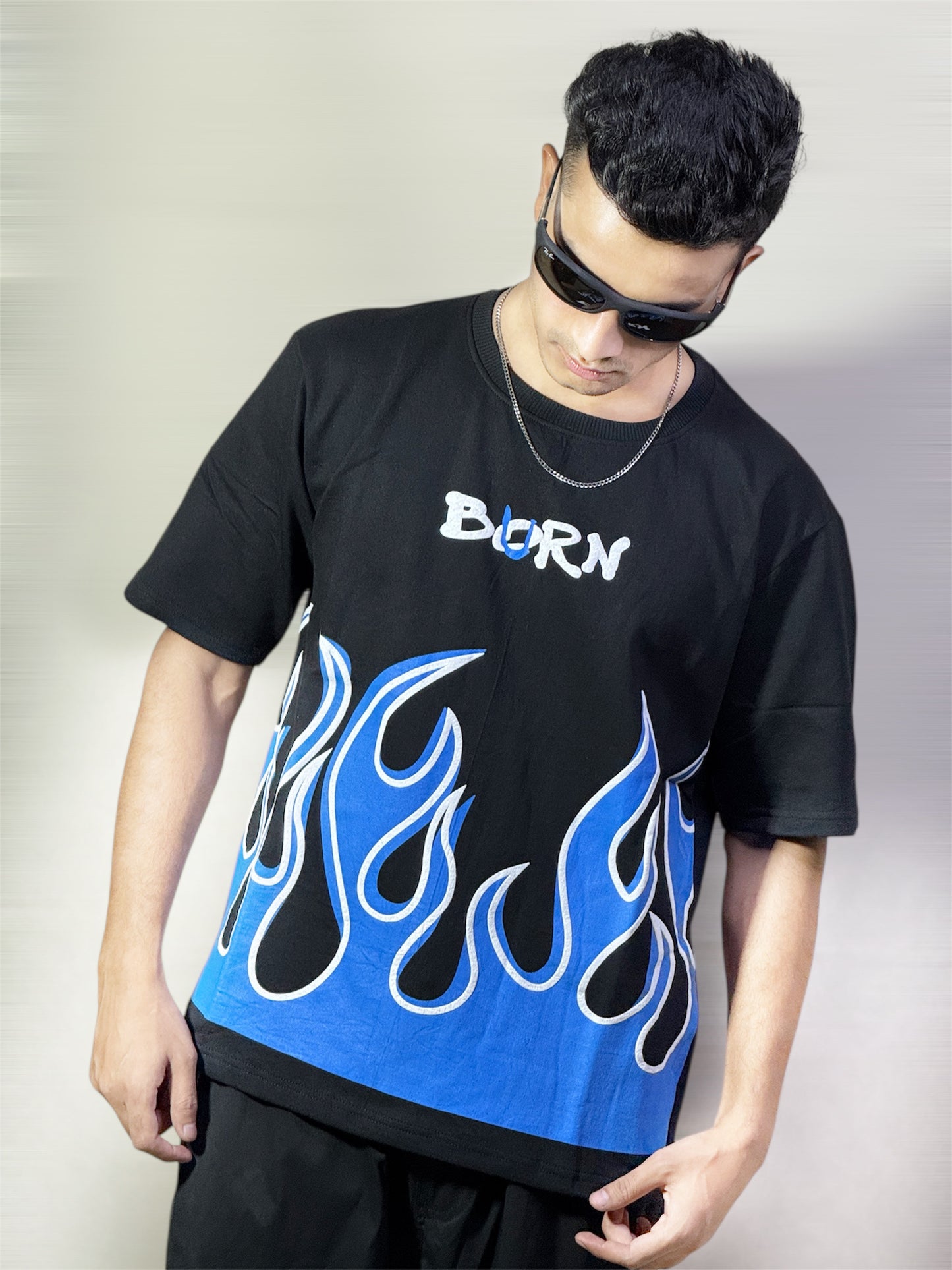 Oversized Burn/Born T-shirt Heavy GSM