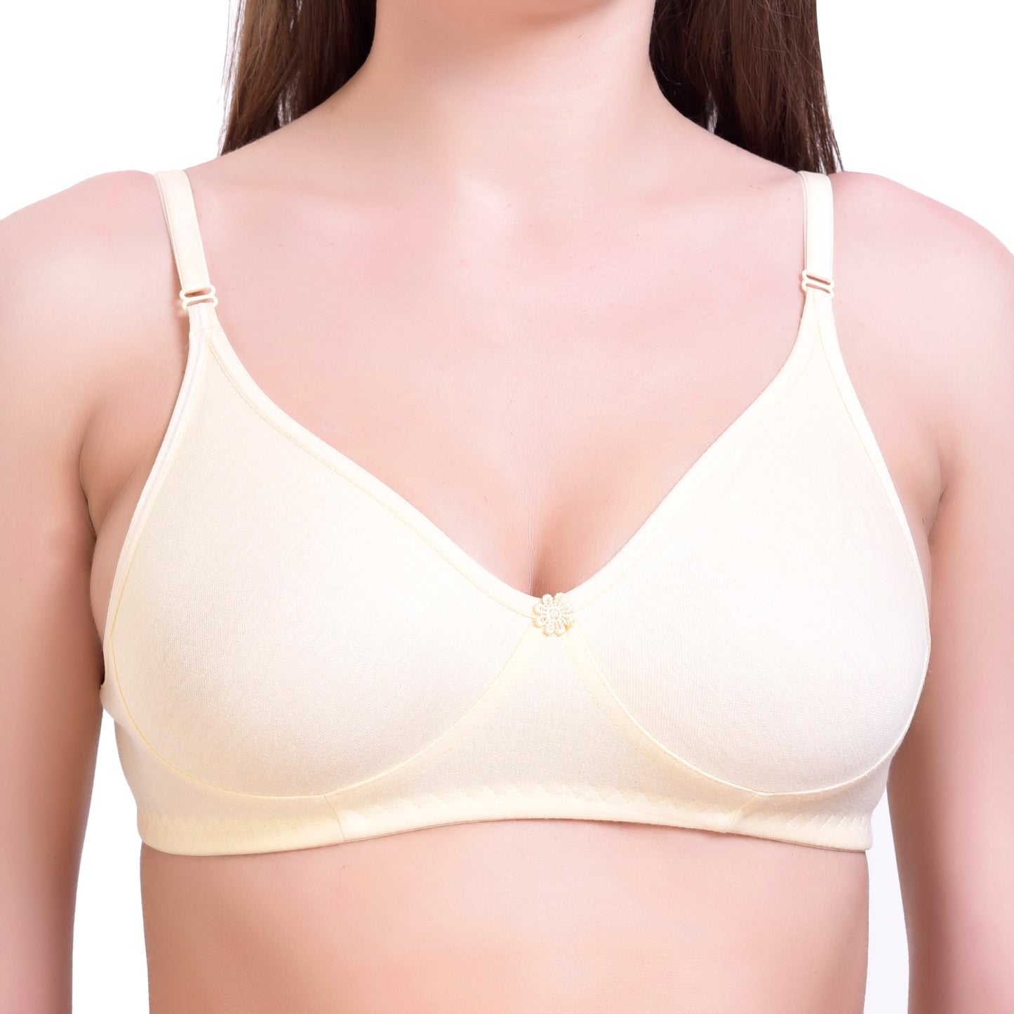Multicolor Women's Non- Padded, Non-Wire Comfort fabric, Pack of 3 (T-shirt Bra)