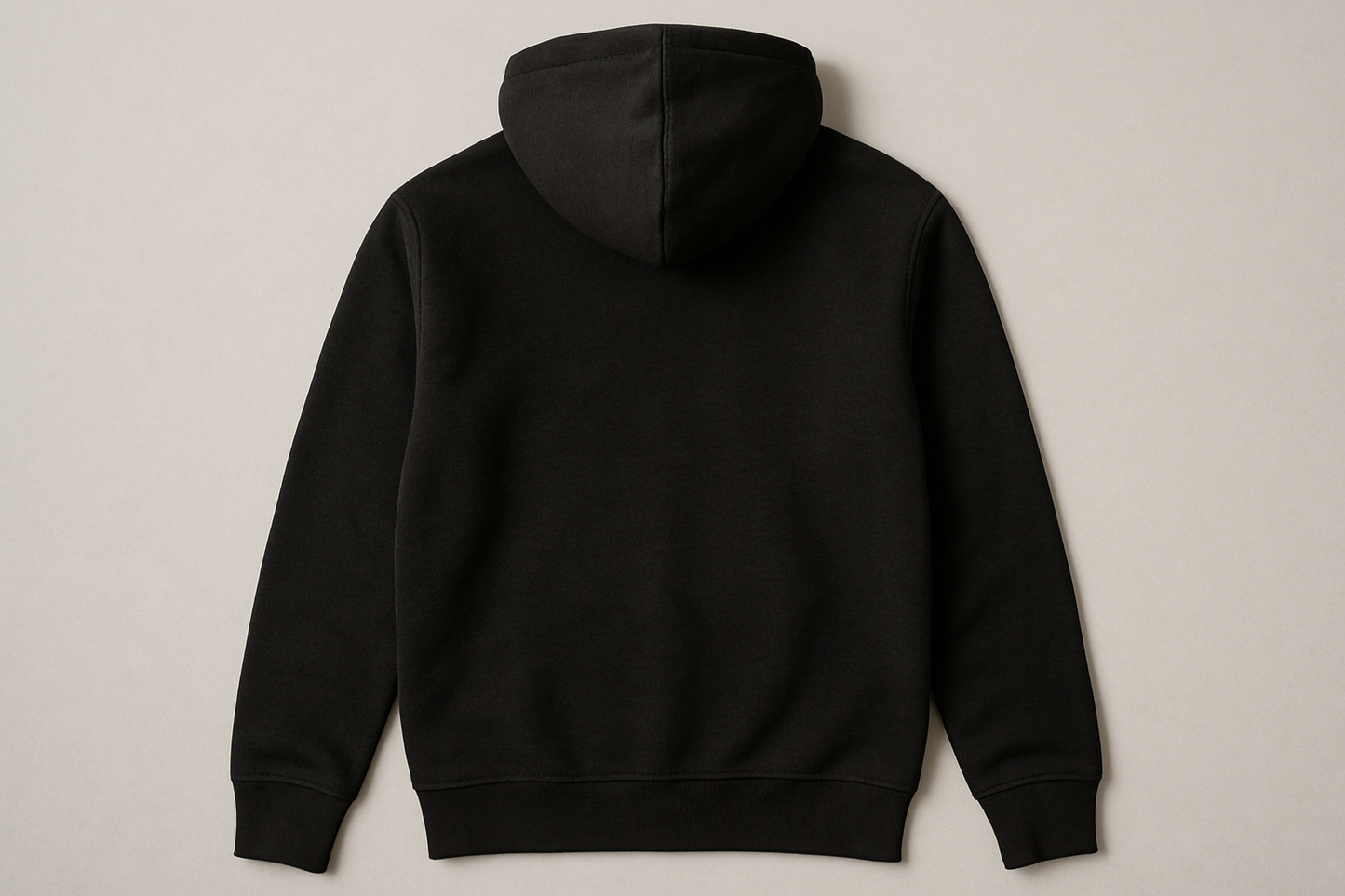 Black hoodie back side