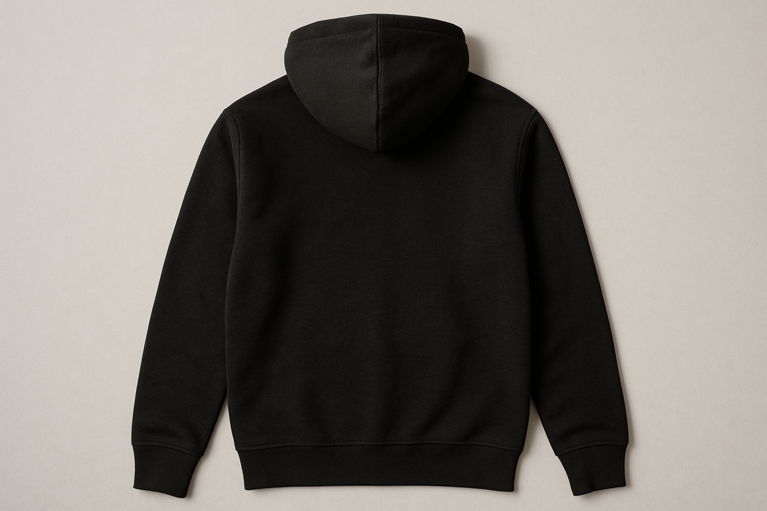 Black hoodie back side