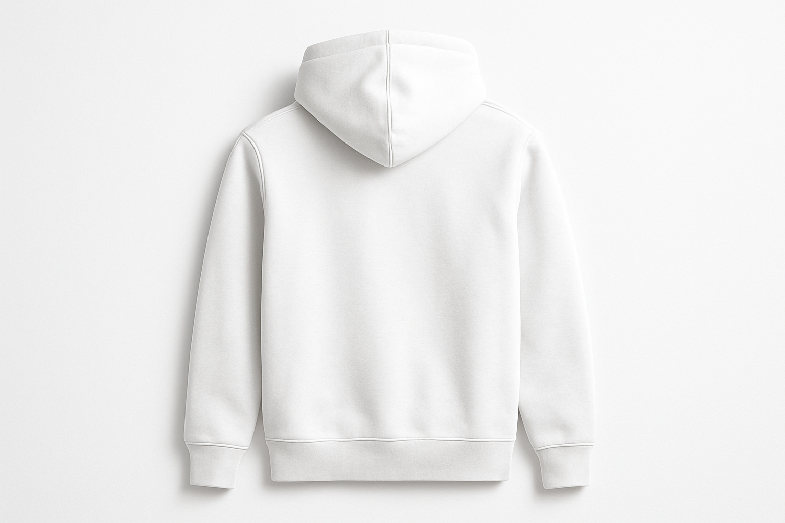 white color hoodie back side