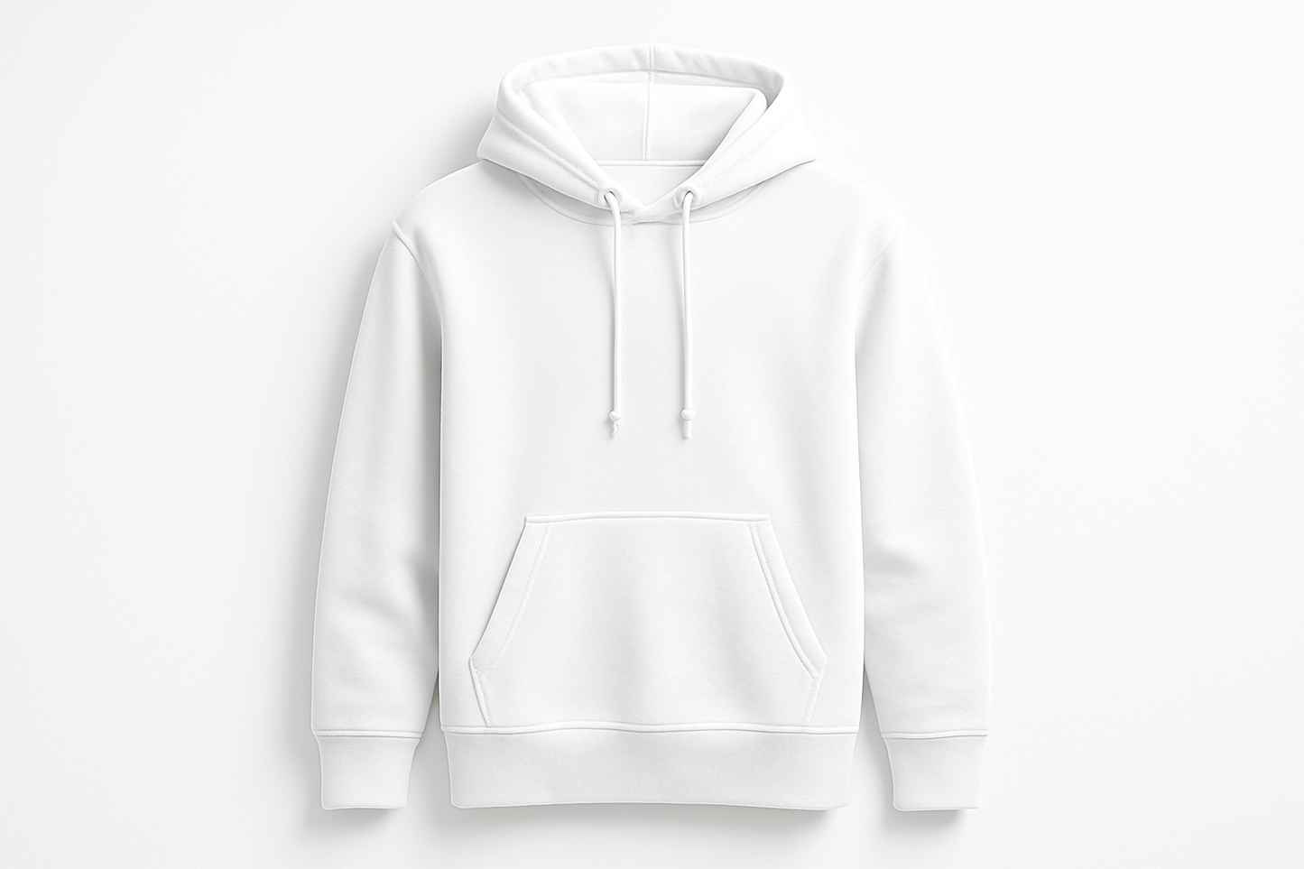White hoodie, front,  back, side, all preview